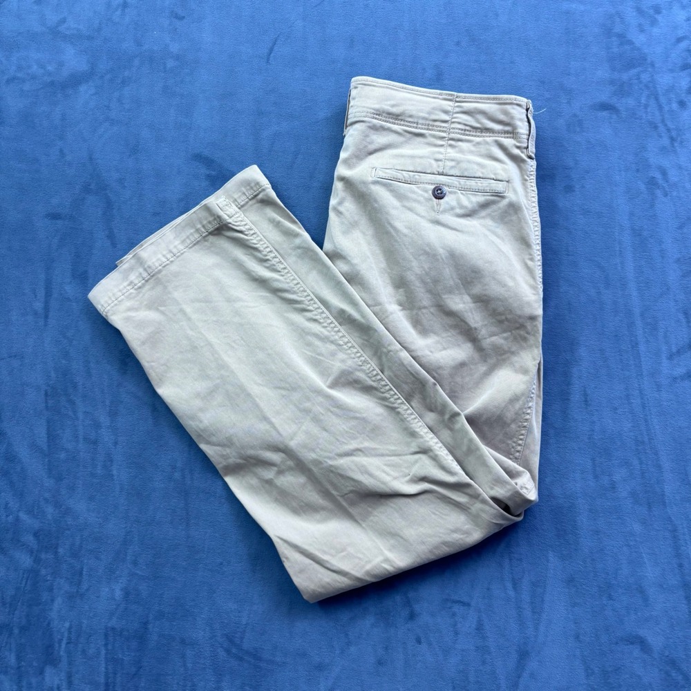 American Eagle Extreme Flex Chino Pants Mens 34x30 Khaki Straight Leg Trousers